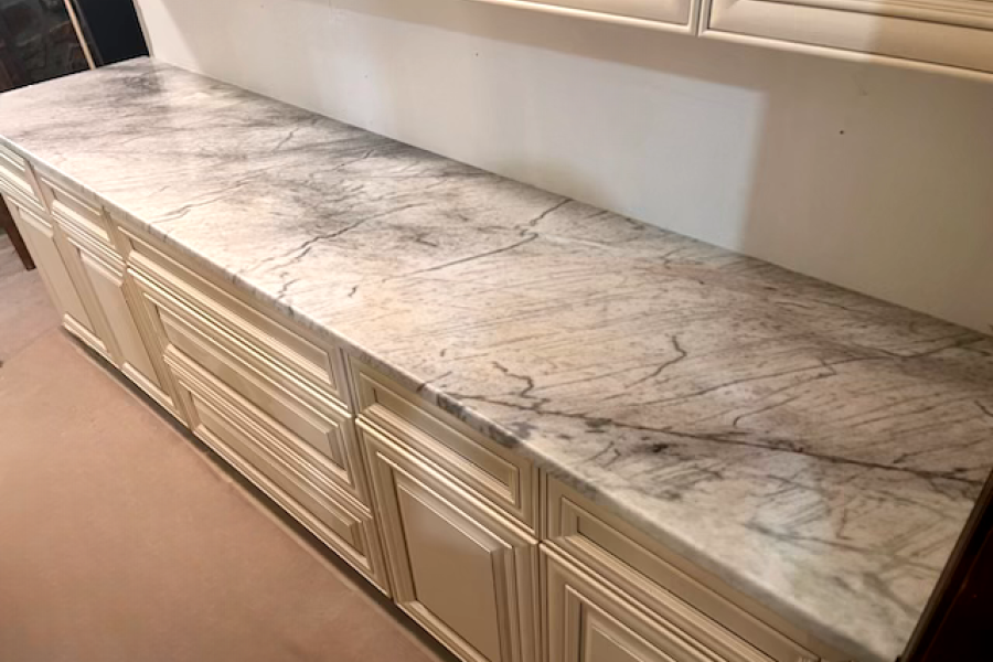 Quartzite - have a full slab image, and a full backsplash image