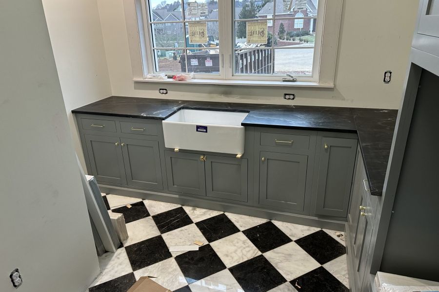 Soapstone Countertop in utility room